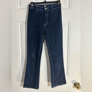 UO BDG Dark Wash Crop Flare Jeans, size 25